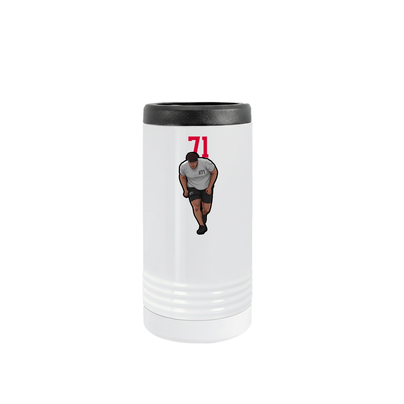 Slim Beverage Holder — Number Top in White