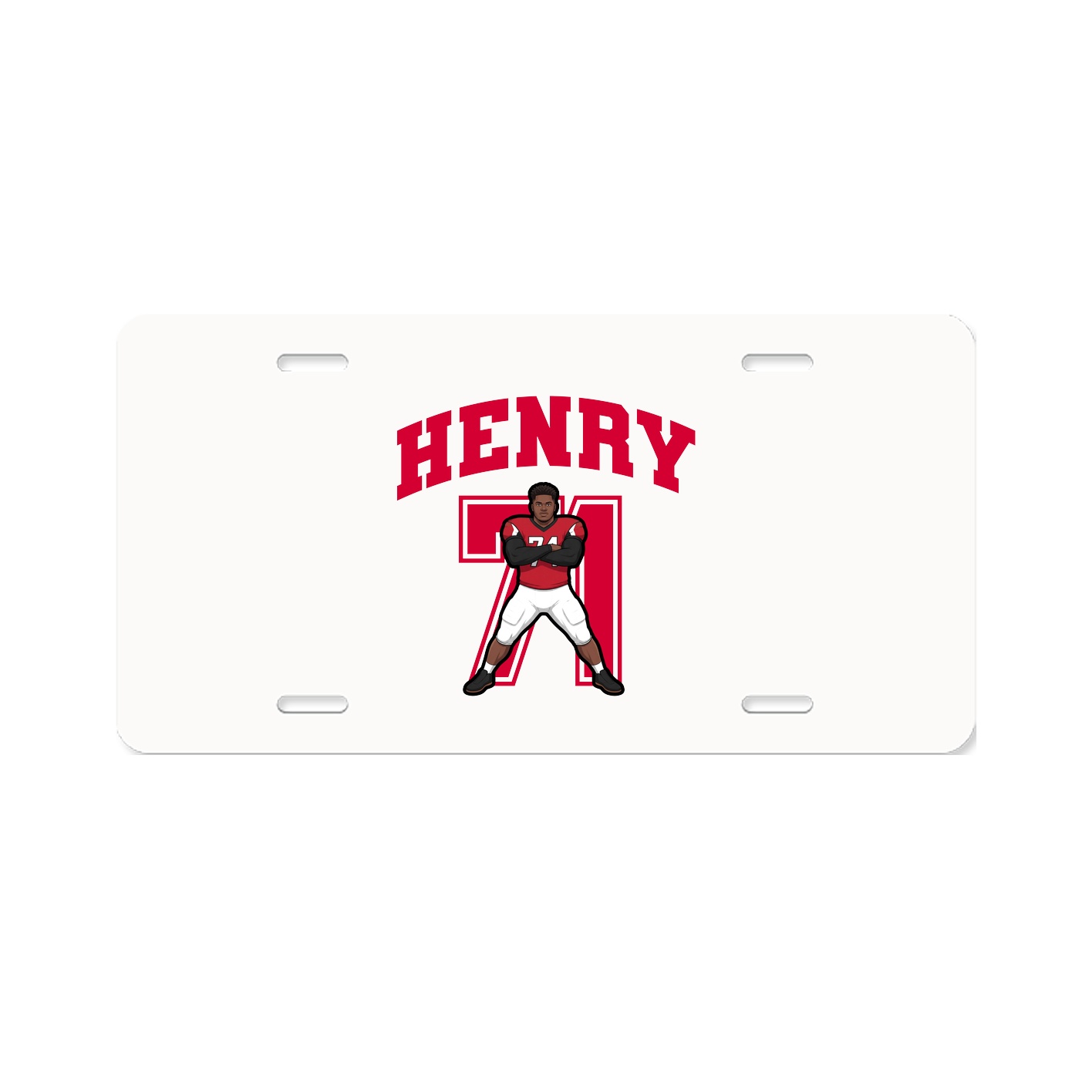 License Plate — Number in Classic