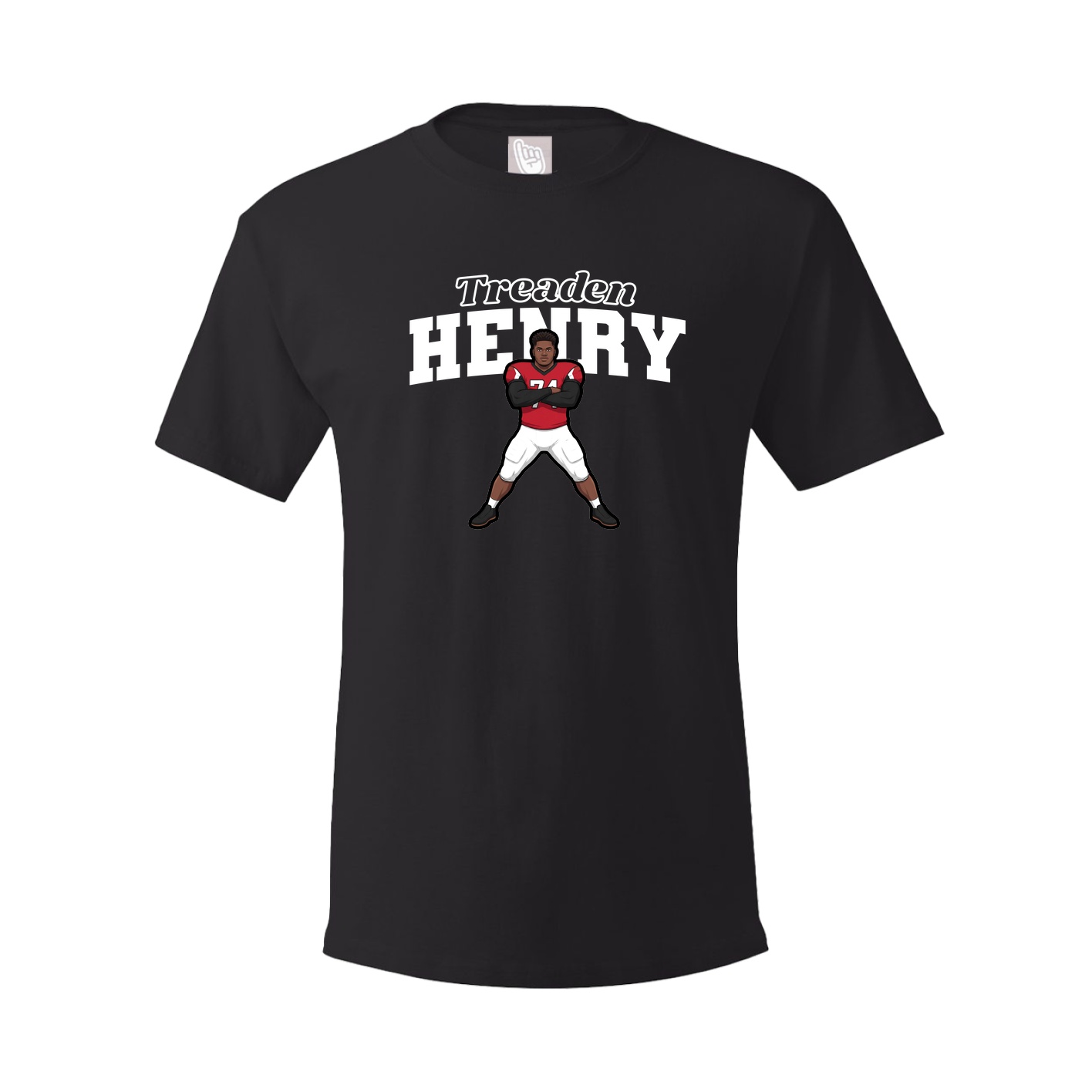 Youth Tee — Name Arch in Black