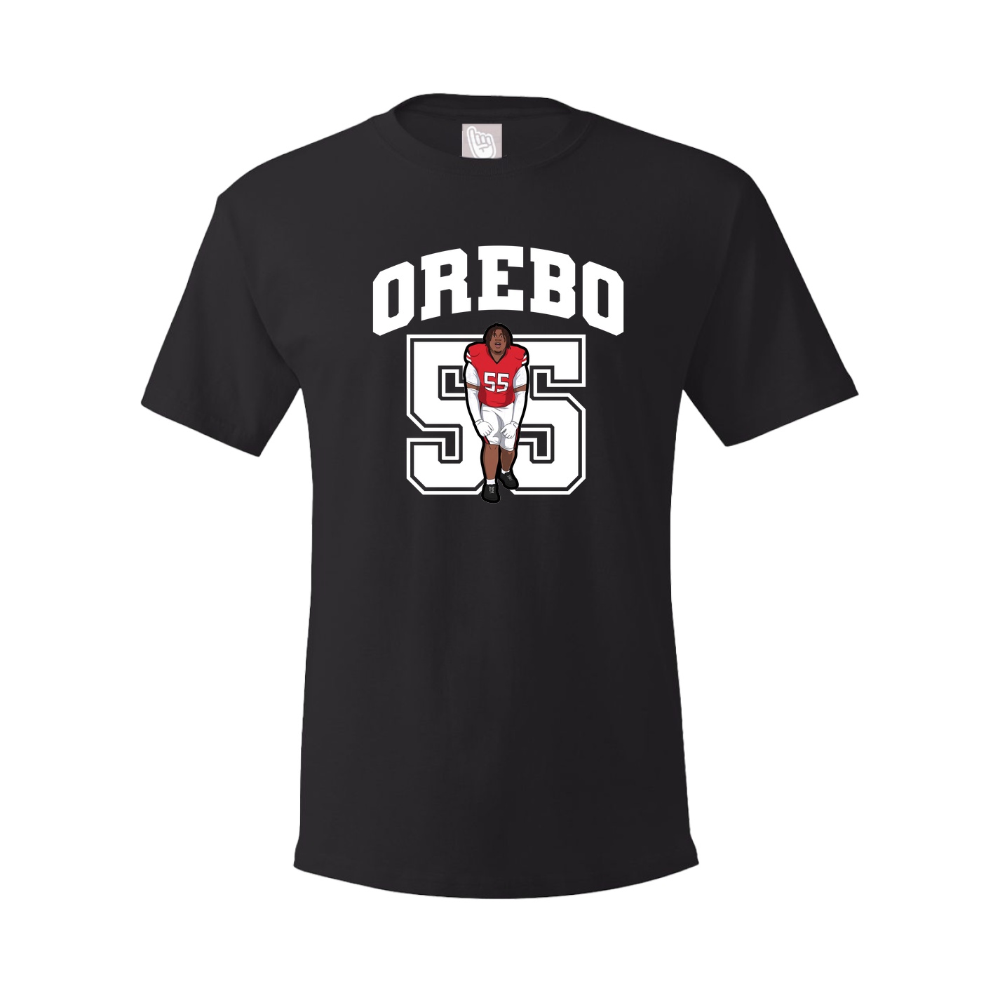 Youth Tee — Number in Black