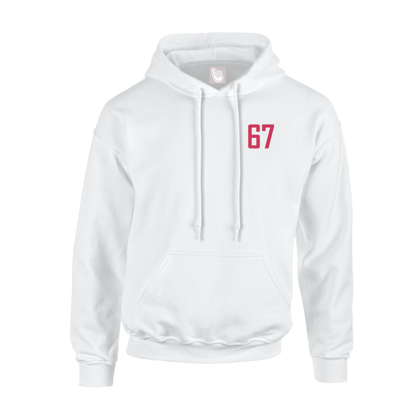 Youth Hoodie — Front Shirsy in White