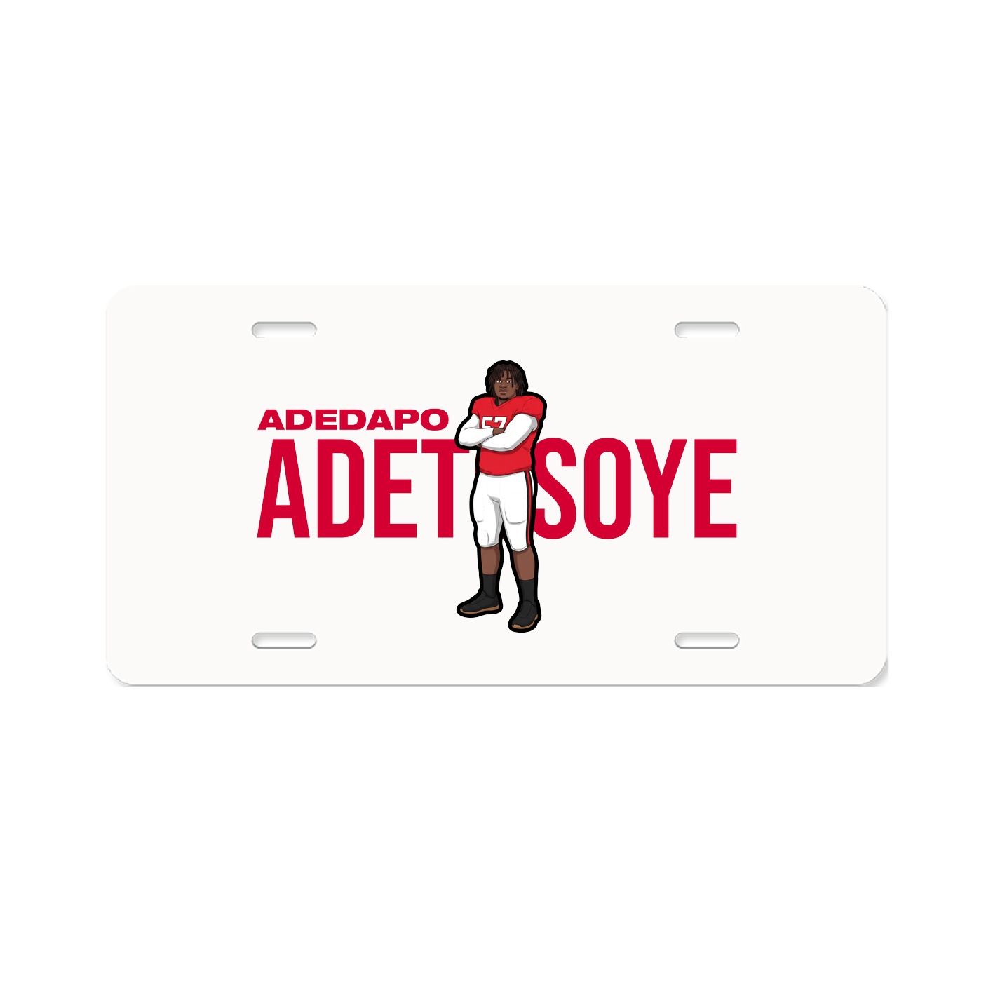 License Plate — Player Name in Classic