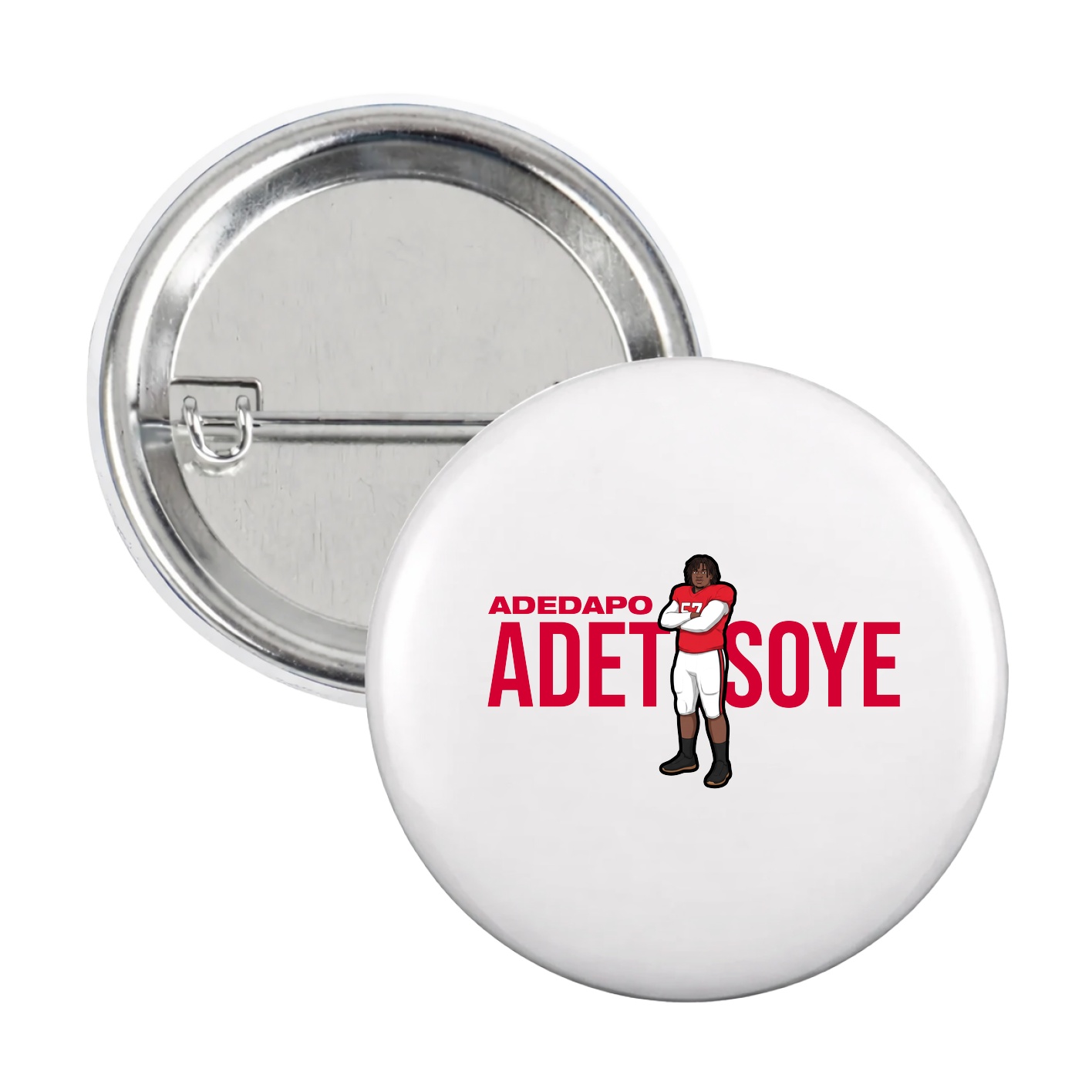 Game Day Button — Player Name in White