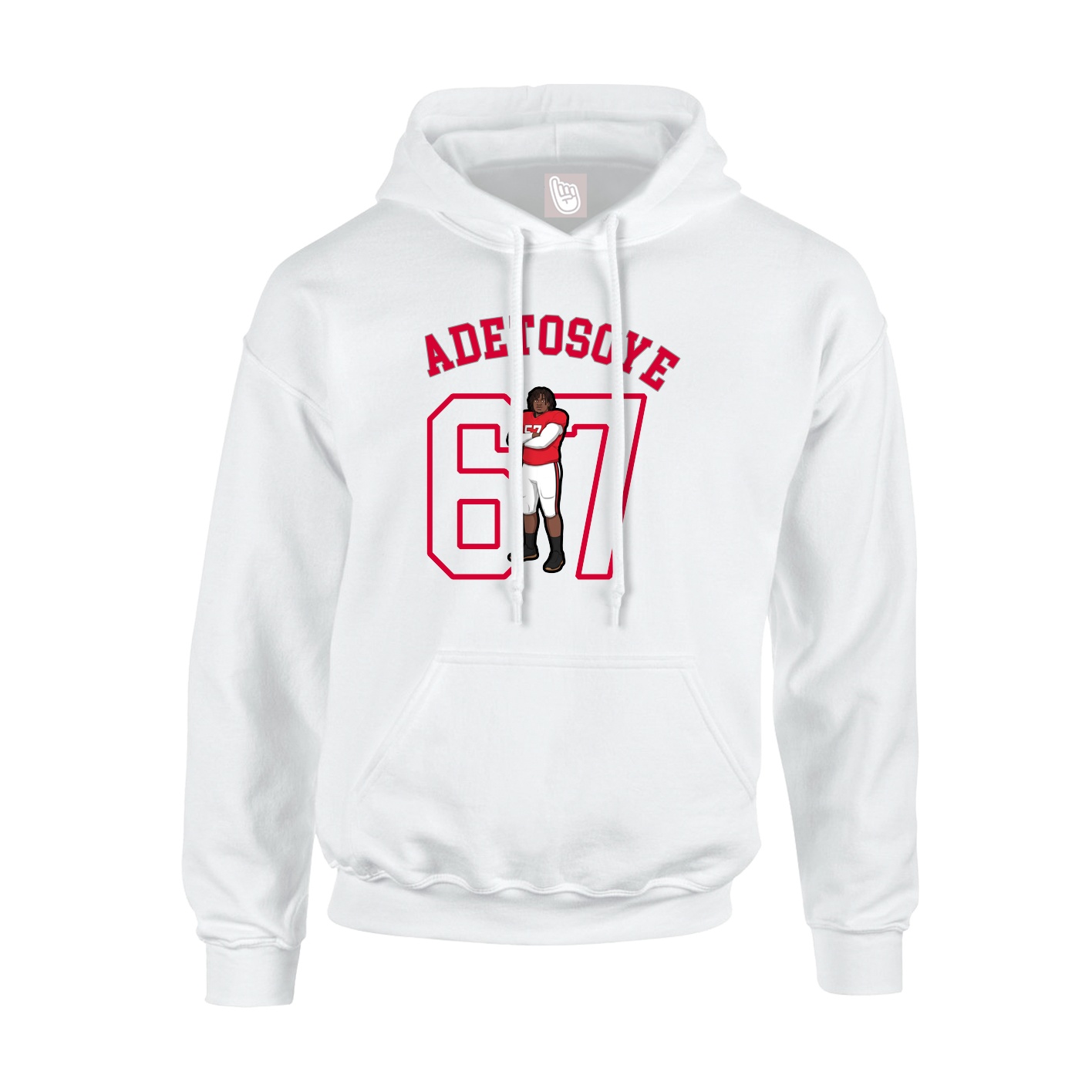 Hoodie — Shirsey Arch in White
