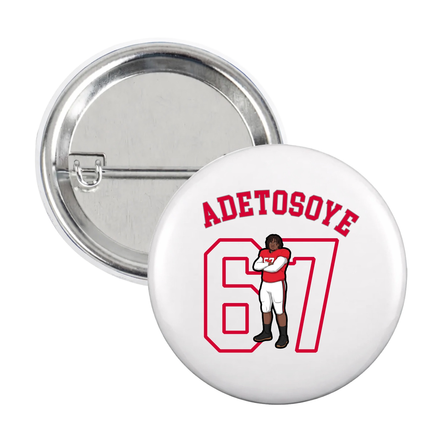 Game Day Button — Shirsey Arch in White