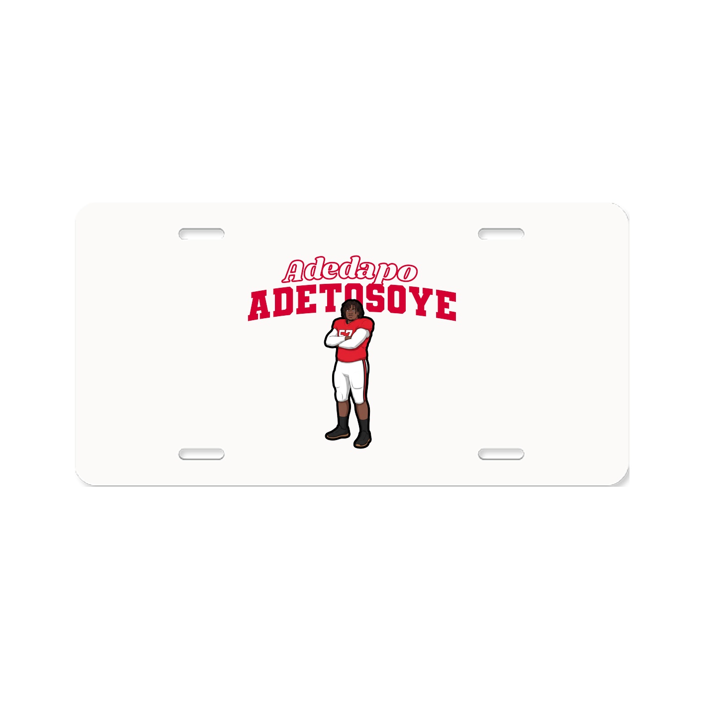 License Plate — Name Arch in Classic