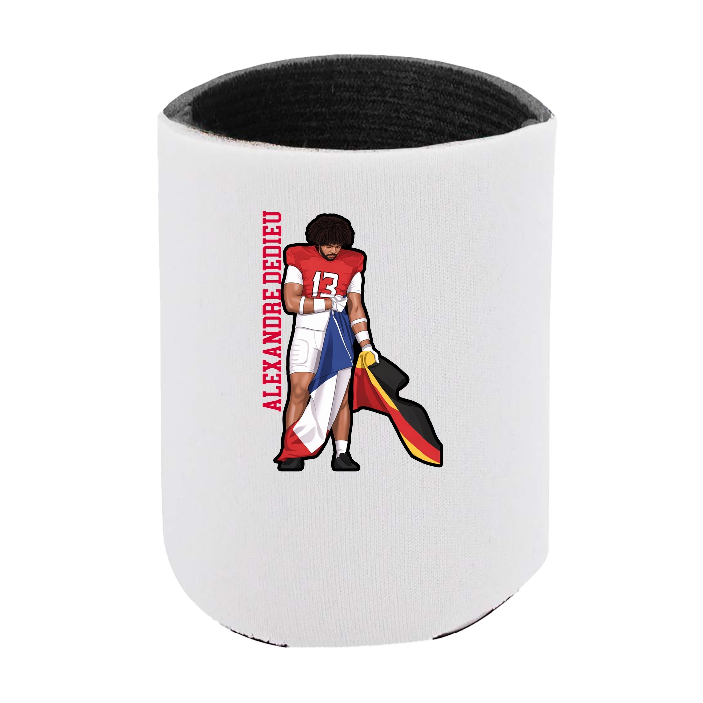 Can Holder — Name Vertical in White