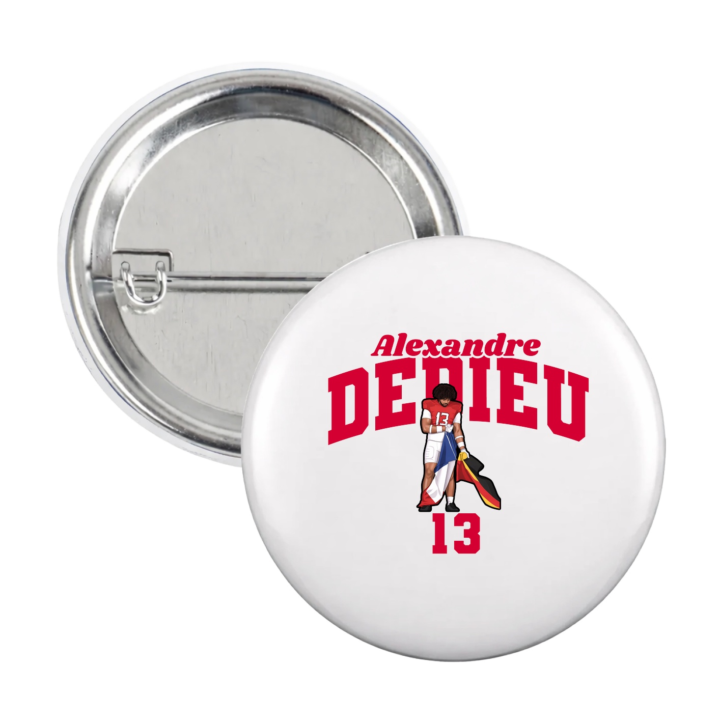Game Day Button — Signature Arch in White