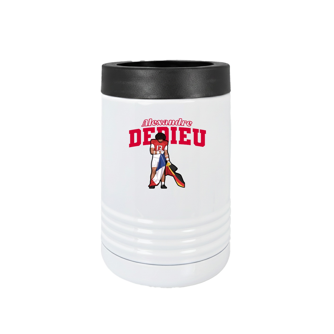Beverage Holder — Name Arch in White