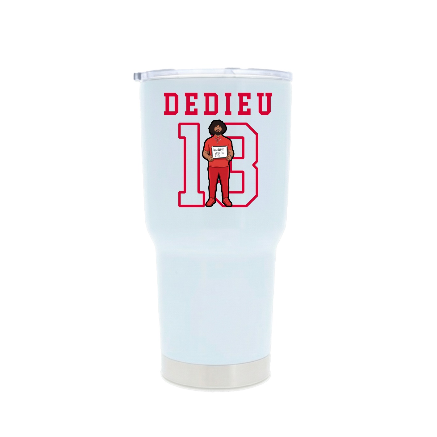 30oz Stainless Steel Tumbler — Shirsey in White