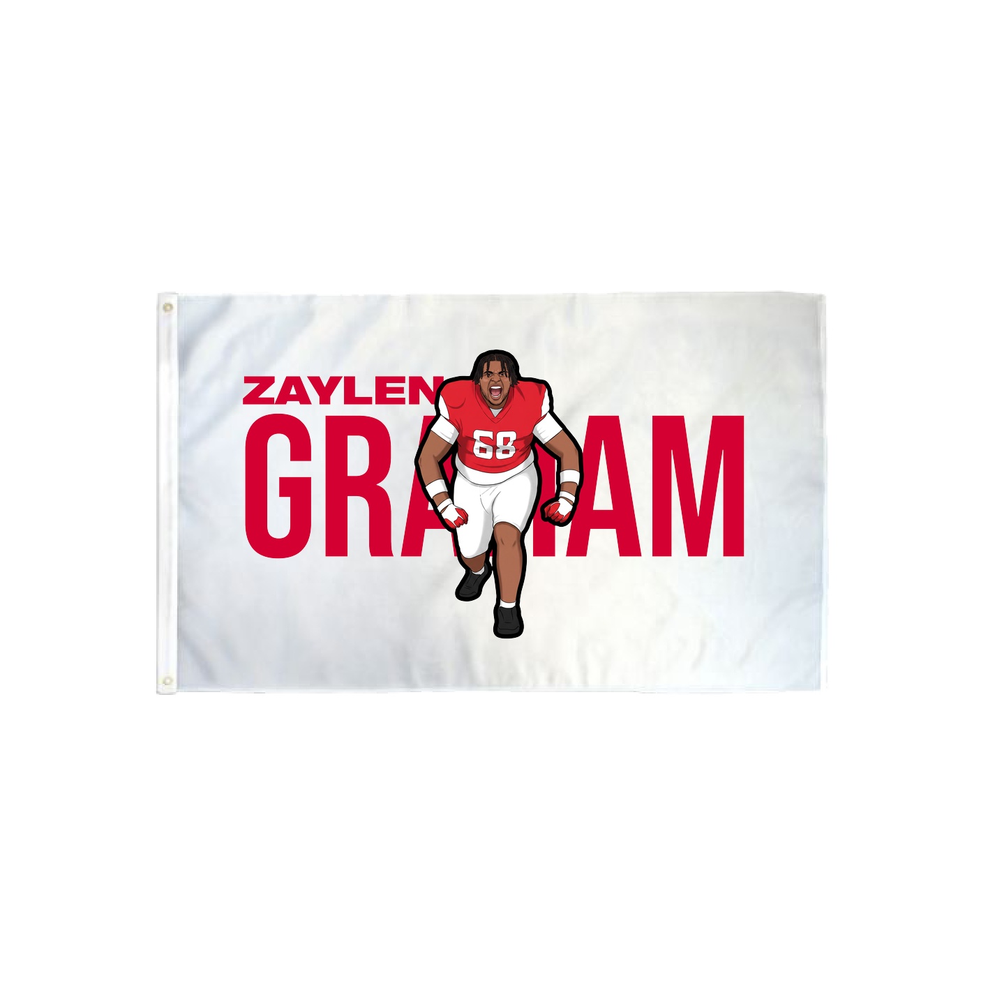 3x5 Flag — Player Name in Classic