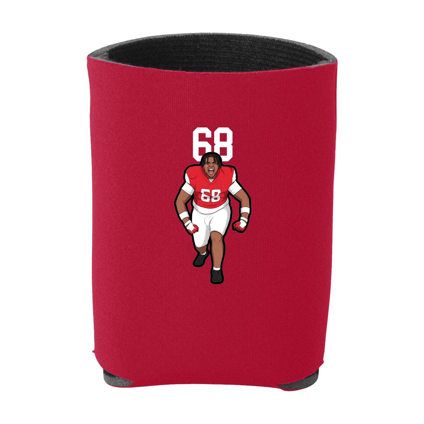 Can Holder — Number Top in Red