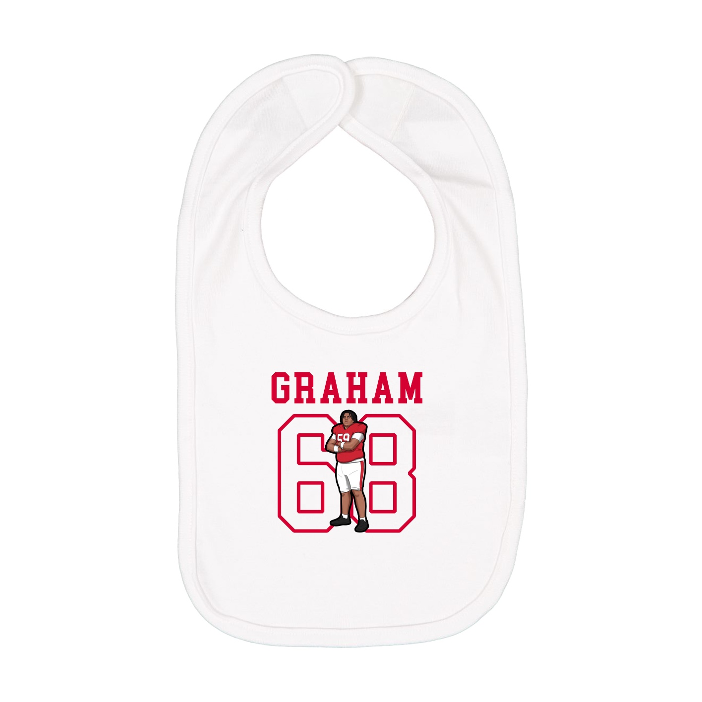 Infant Bib — Shirsey in White