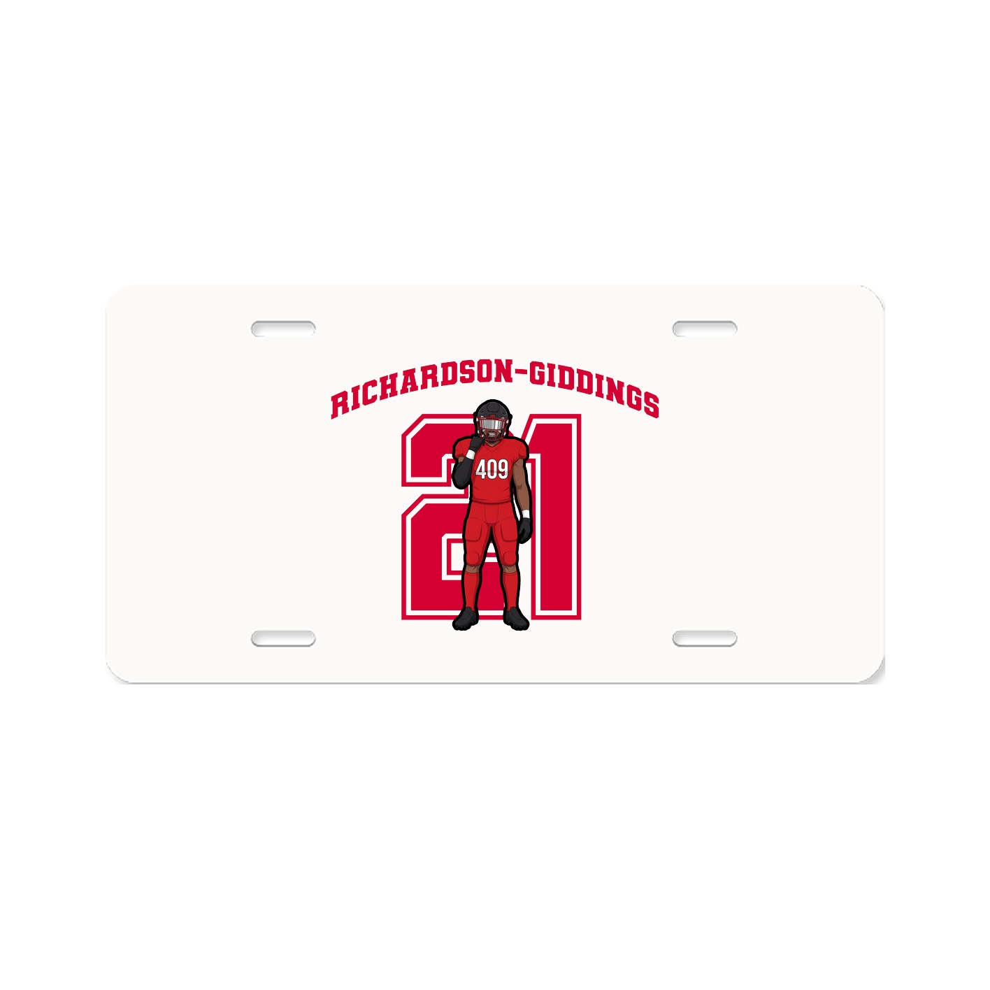License Plate — Number in Classic