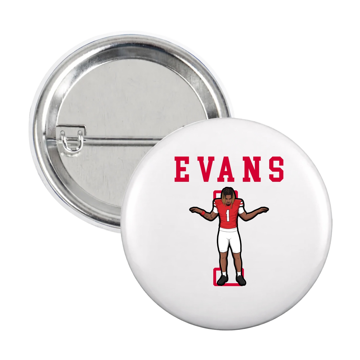 Game Day Button — Shirsey in White