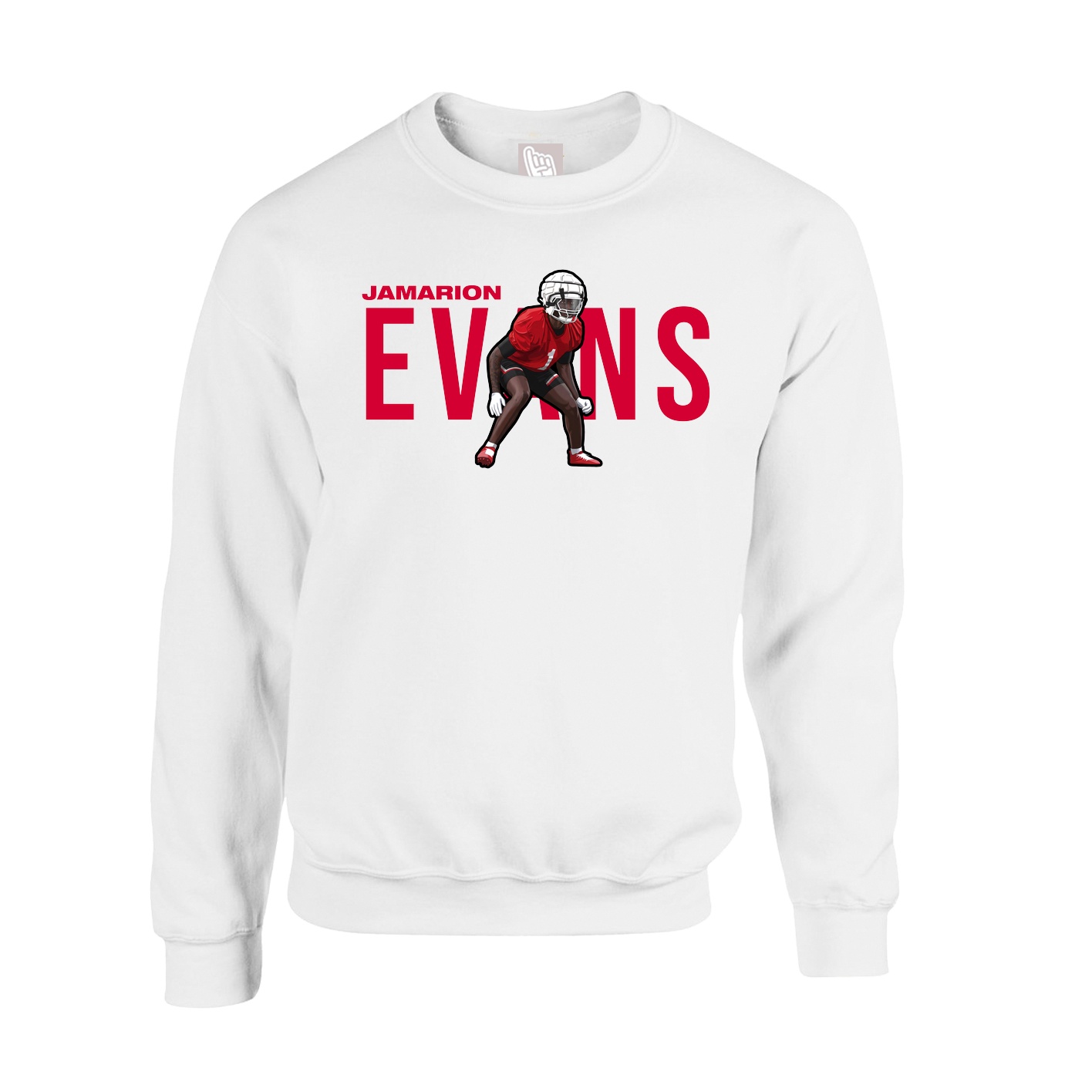 Fleece Crew — Player Name in White