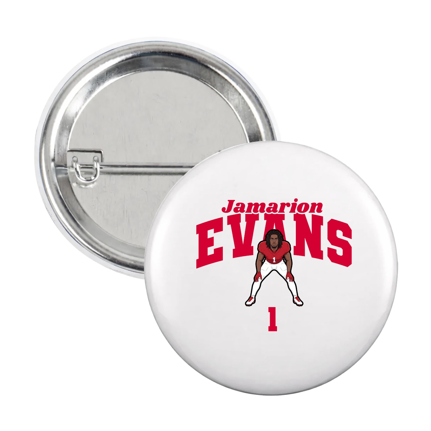Game Day Button — Signature Arch in White