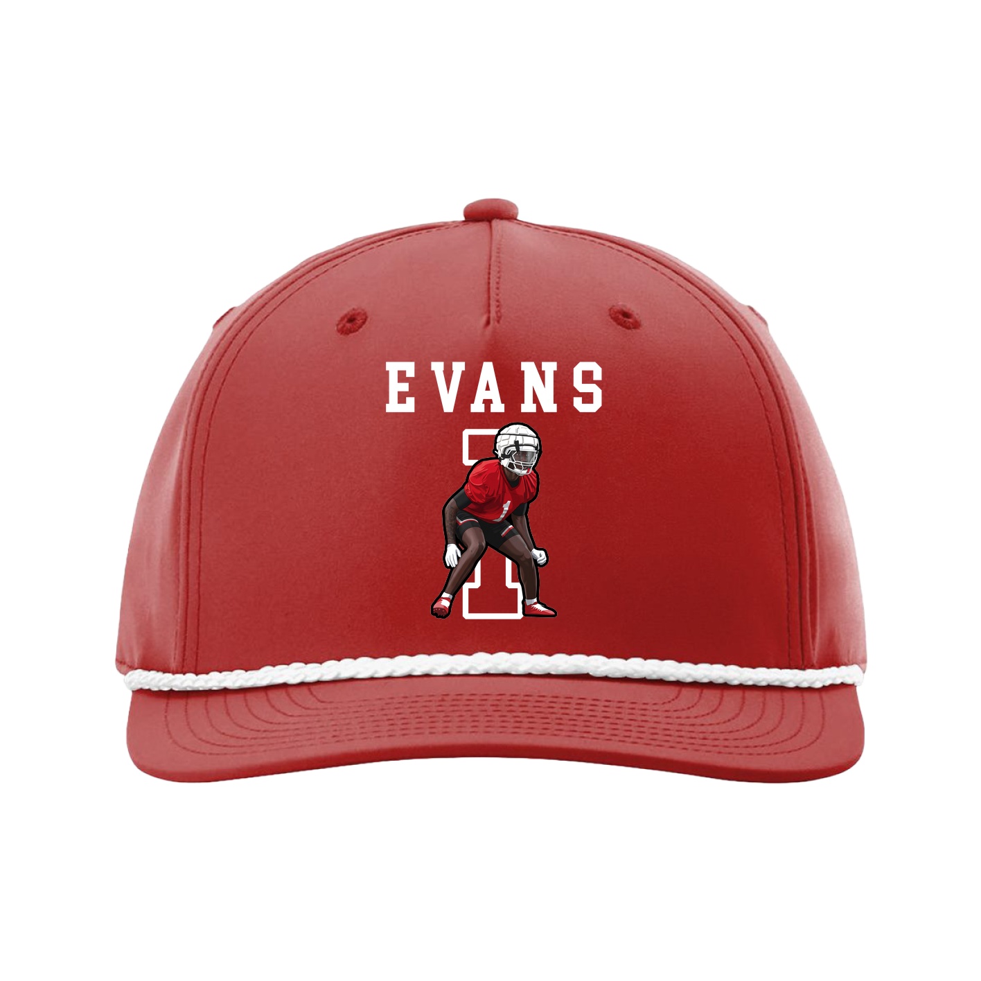 Five-Panel Classic Rope Cap — Shirsey in Red