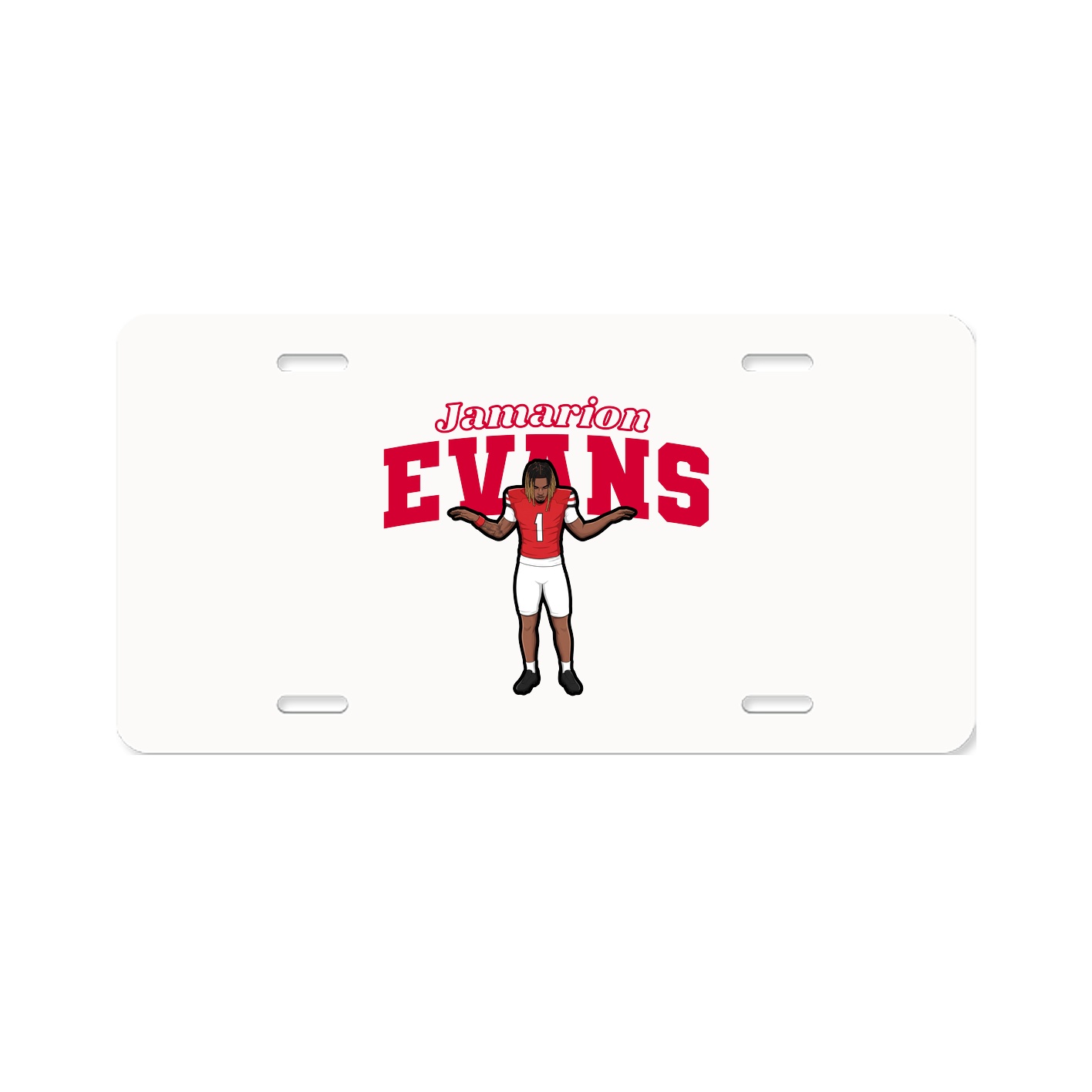 License Plate — Name Arch in Classic