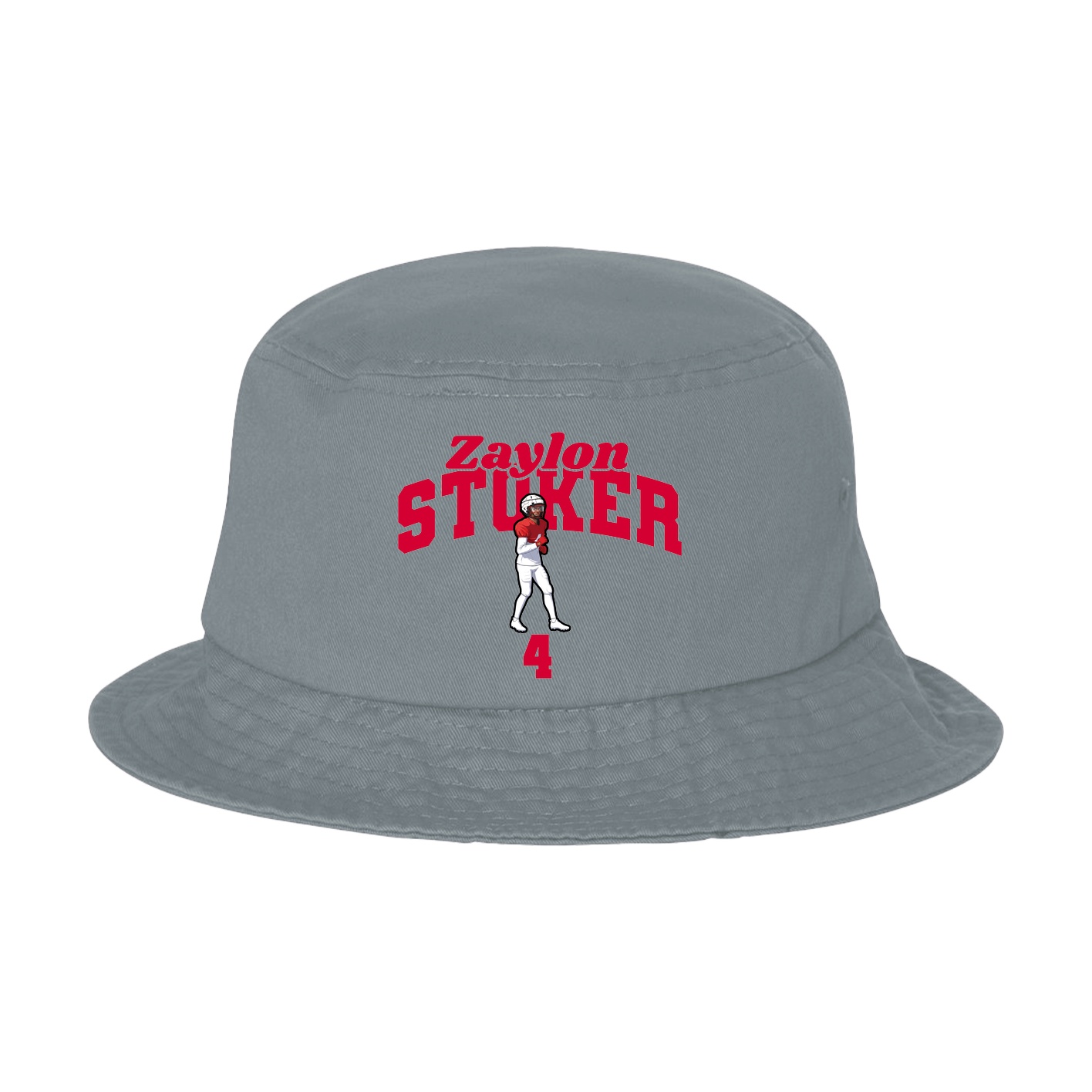 Bucket Cap — Signature Arch in Grey