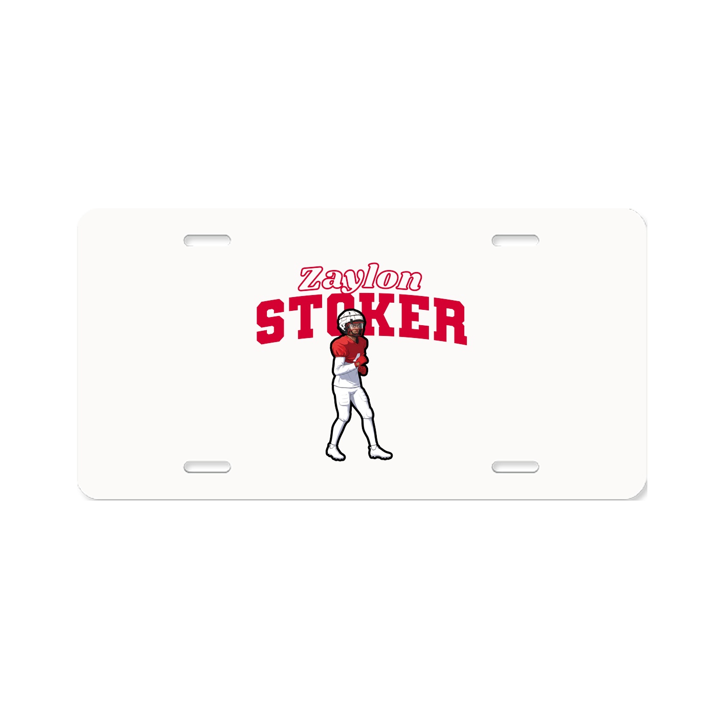 License Plate — Name Arch in Classic