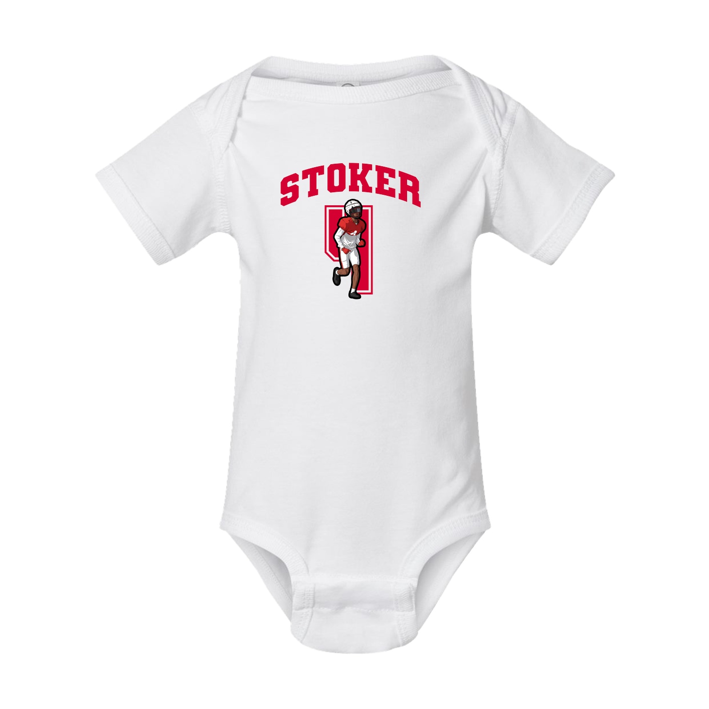 Baby Onesie — Number in White