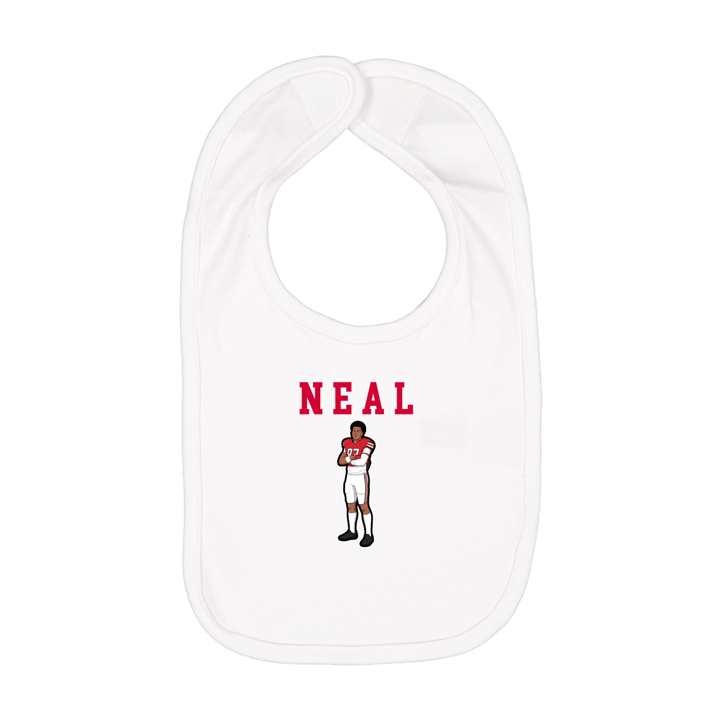 Infant Bib — Shirsey in White
