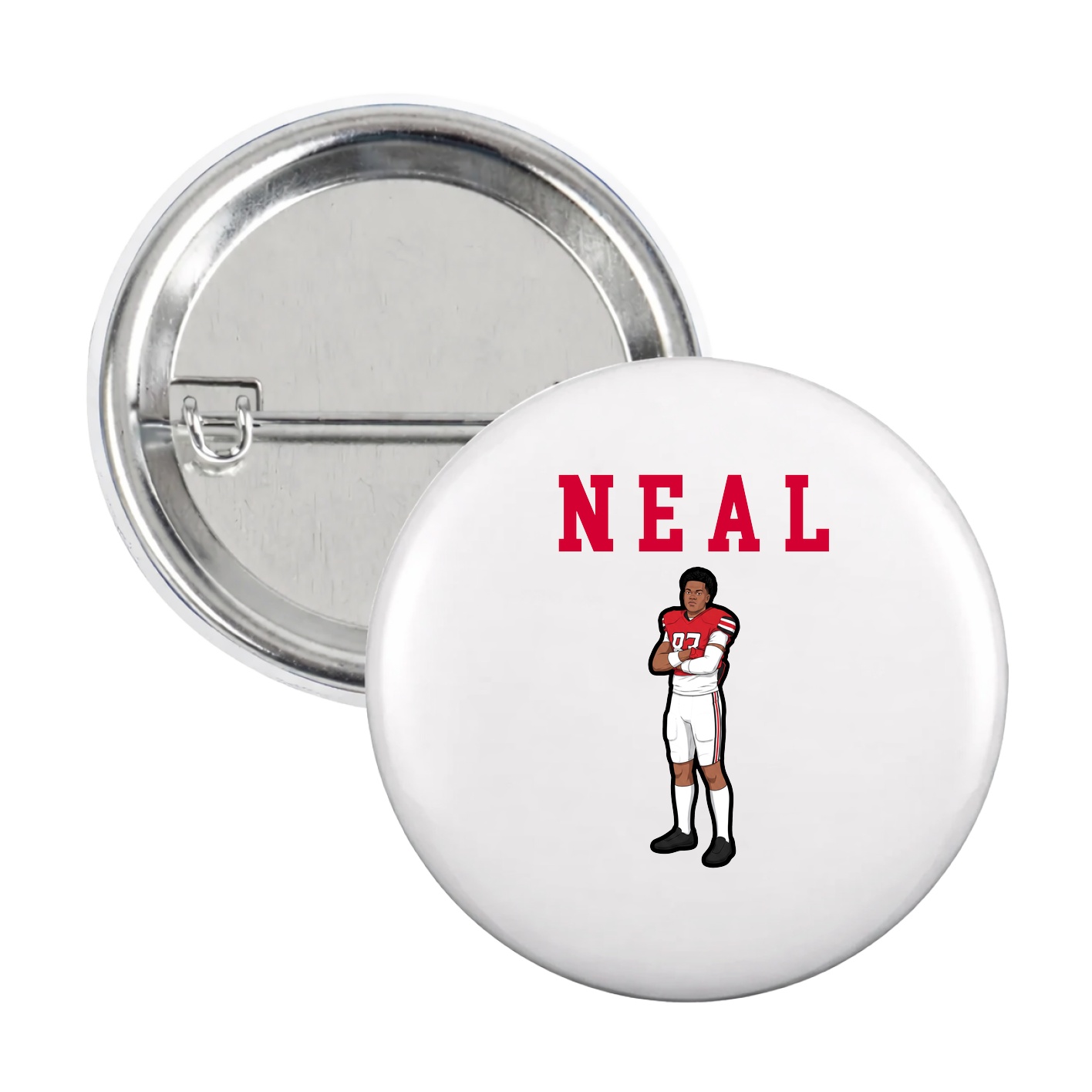 Game Day Button — Shirsey in White