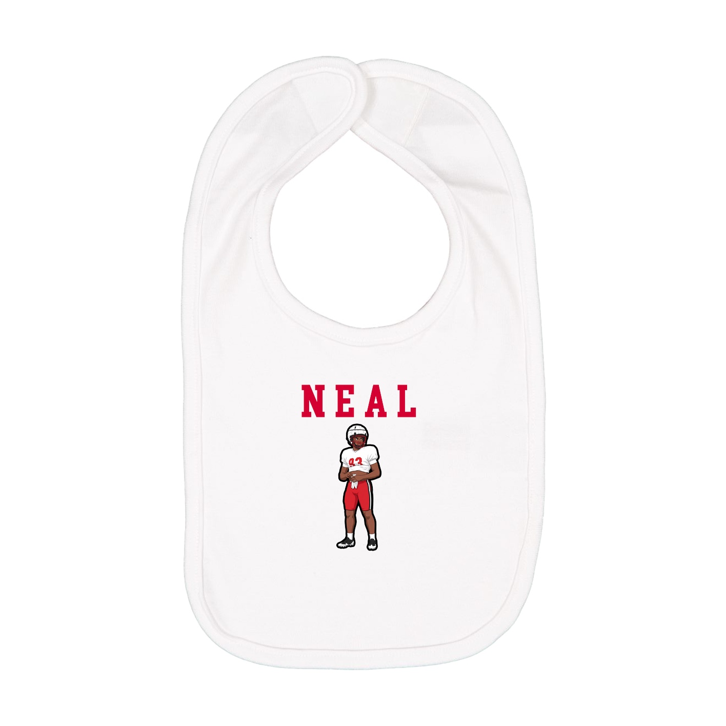 Infant Bib — Shirsey in White