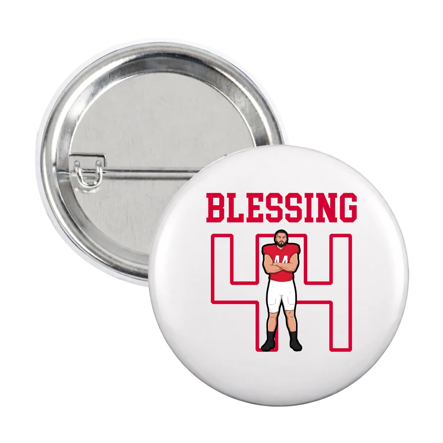 Game Day Button — Shirsey in White