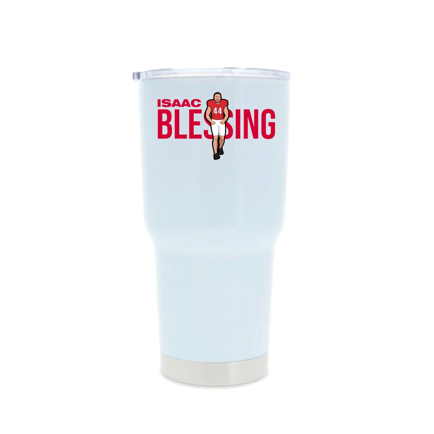30oz Stainless Steel Tumbler — Player Name in White