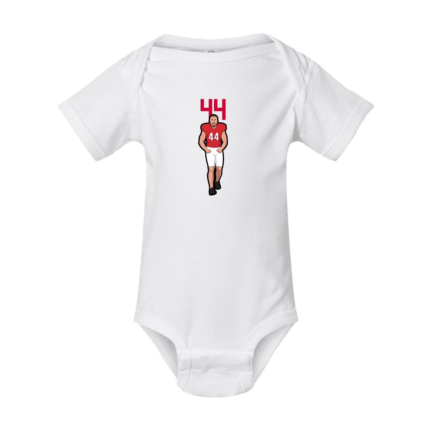 Baby Onesie — Number Top in White