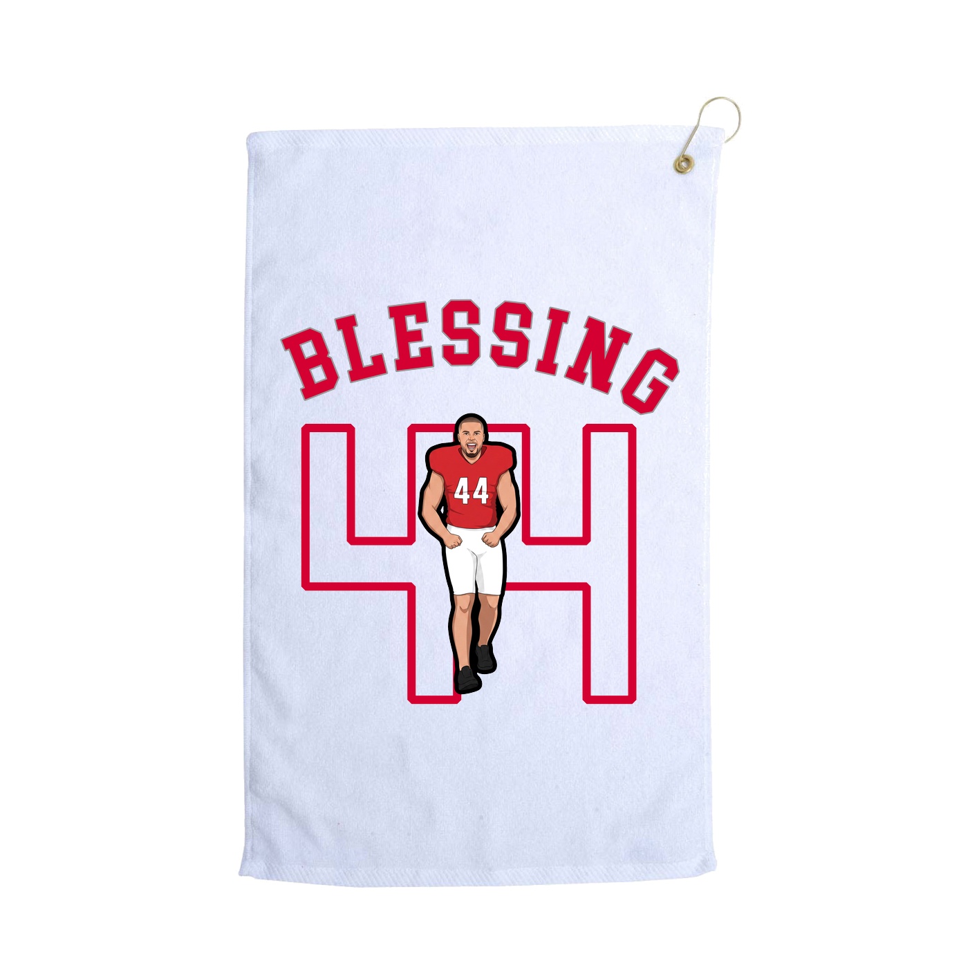 Golf Towel — Shirsey Arch in White