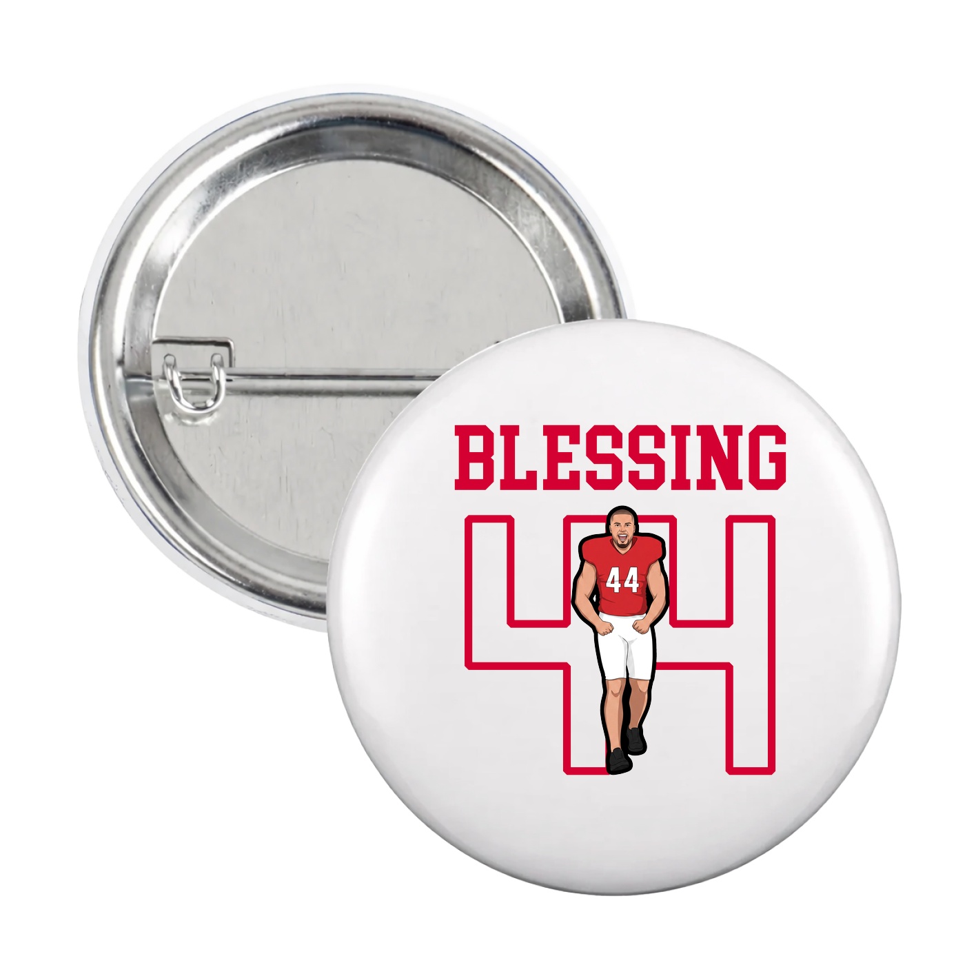 Game Day Button — Shirsey in White