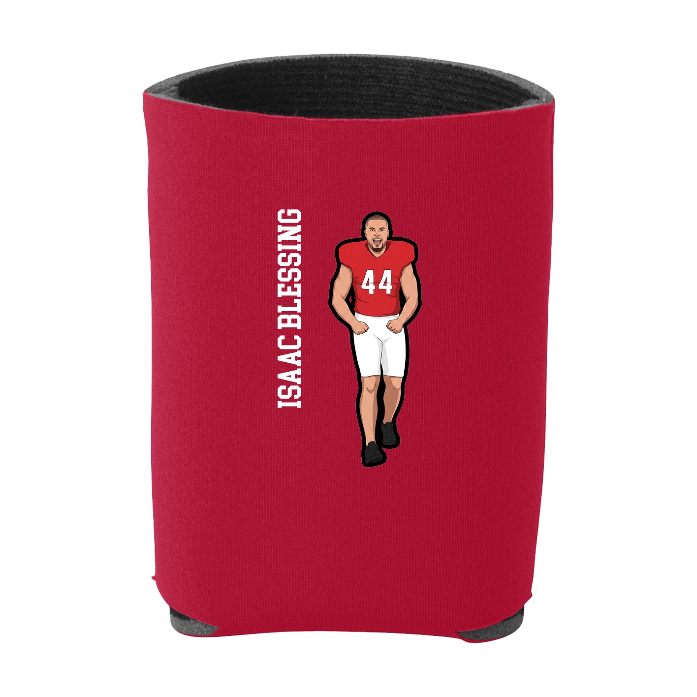 Can Holder — Name Vertical in Red