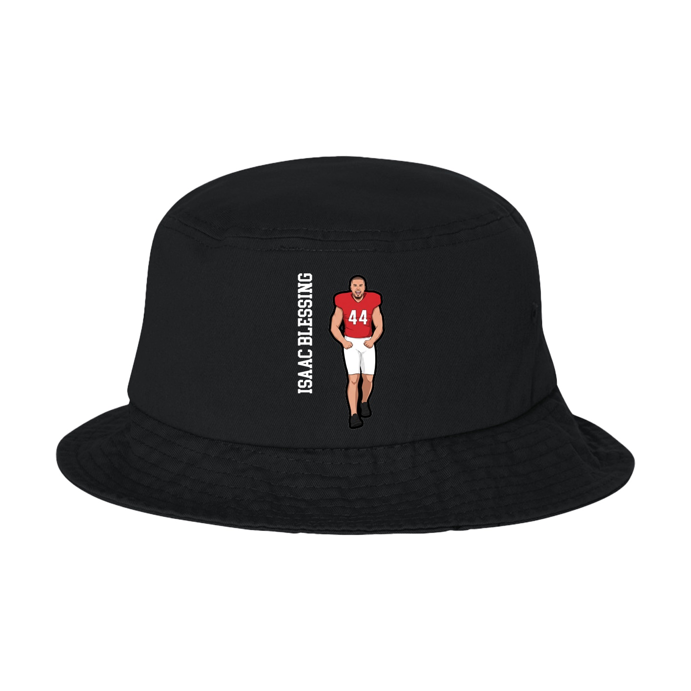 Bucket Cap — Name Vertical in Black