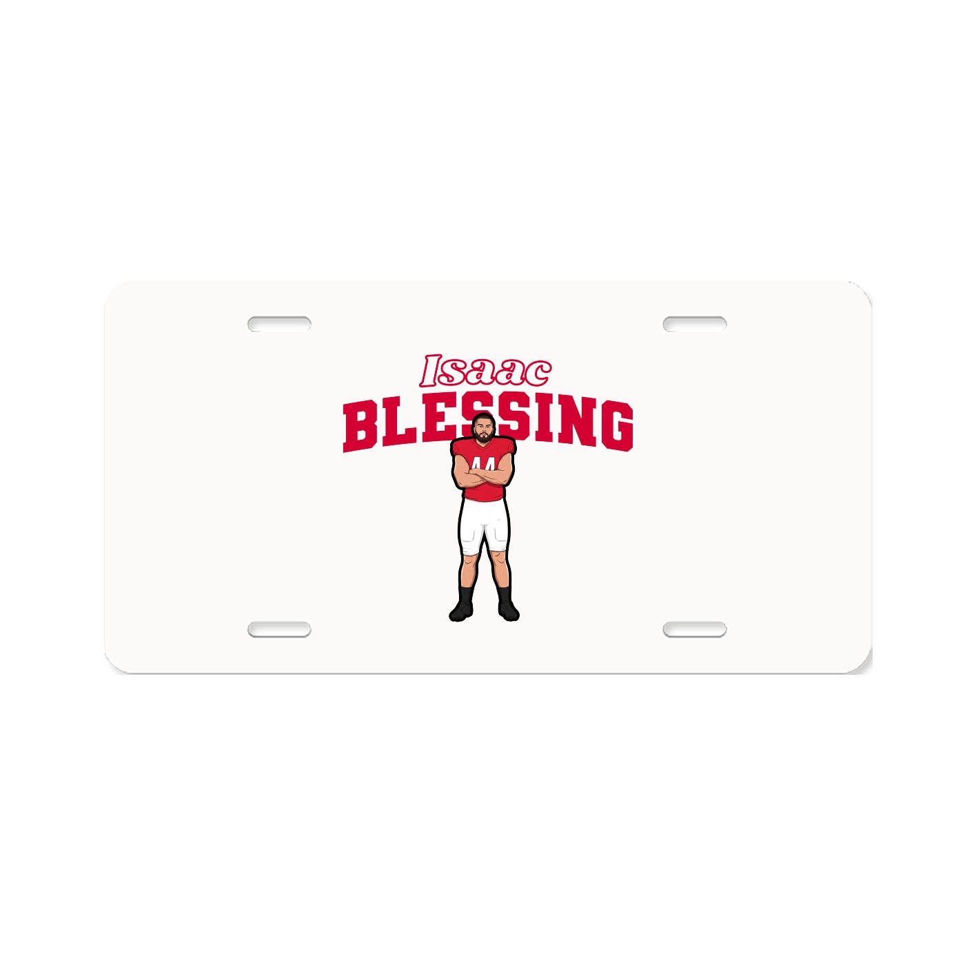 License Plate — Name Arch in Classic