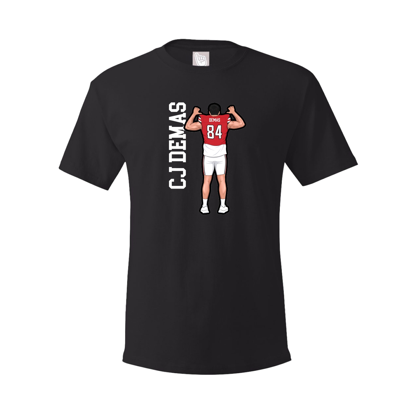 Tee — Name Vertical in Black