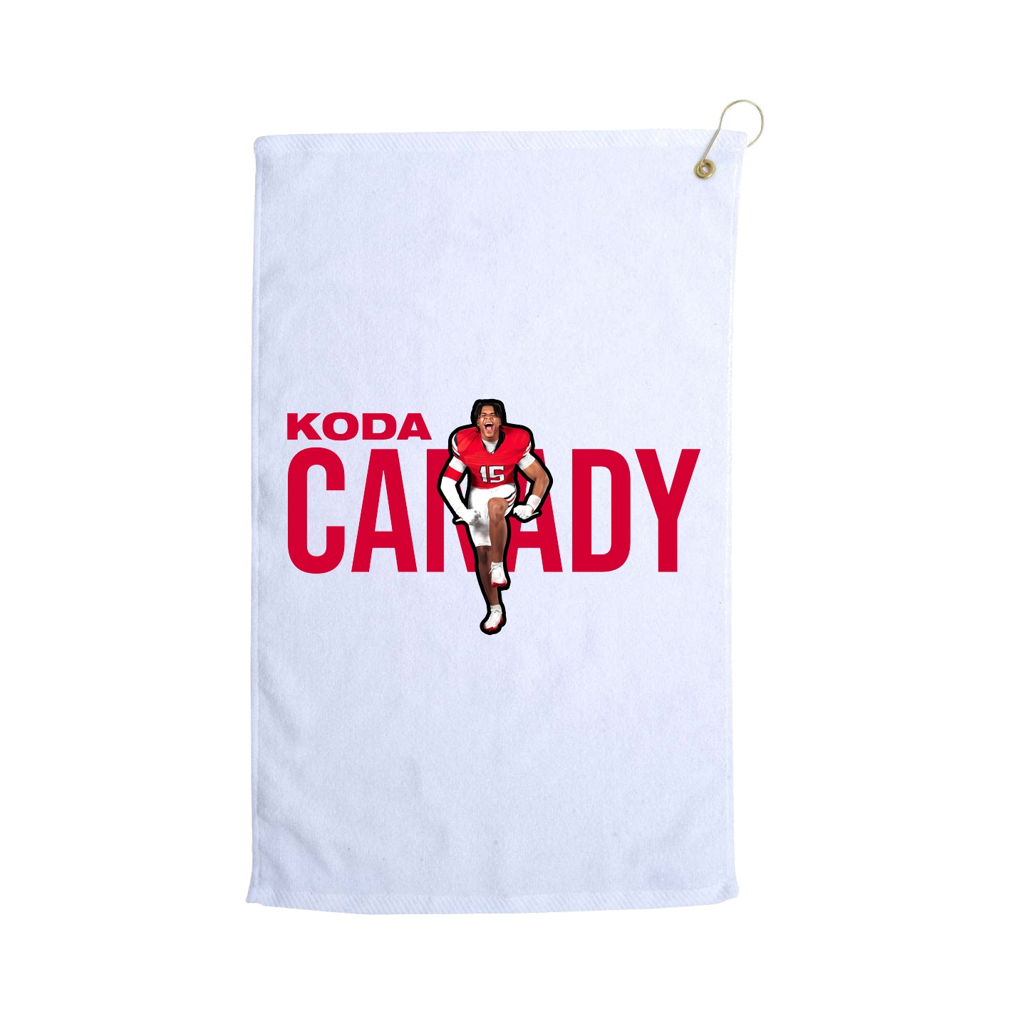 Golf Towel — Player Name in White