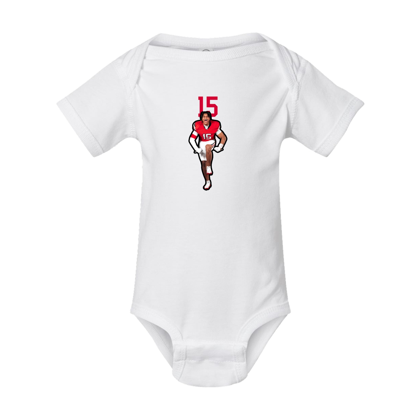 Baby Onesie — Number Top in White