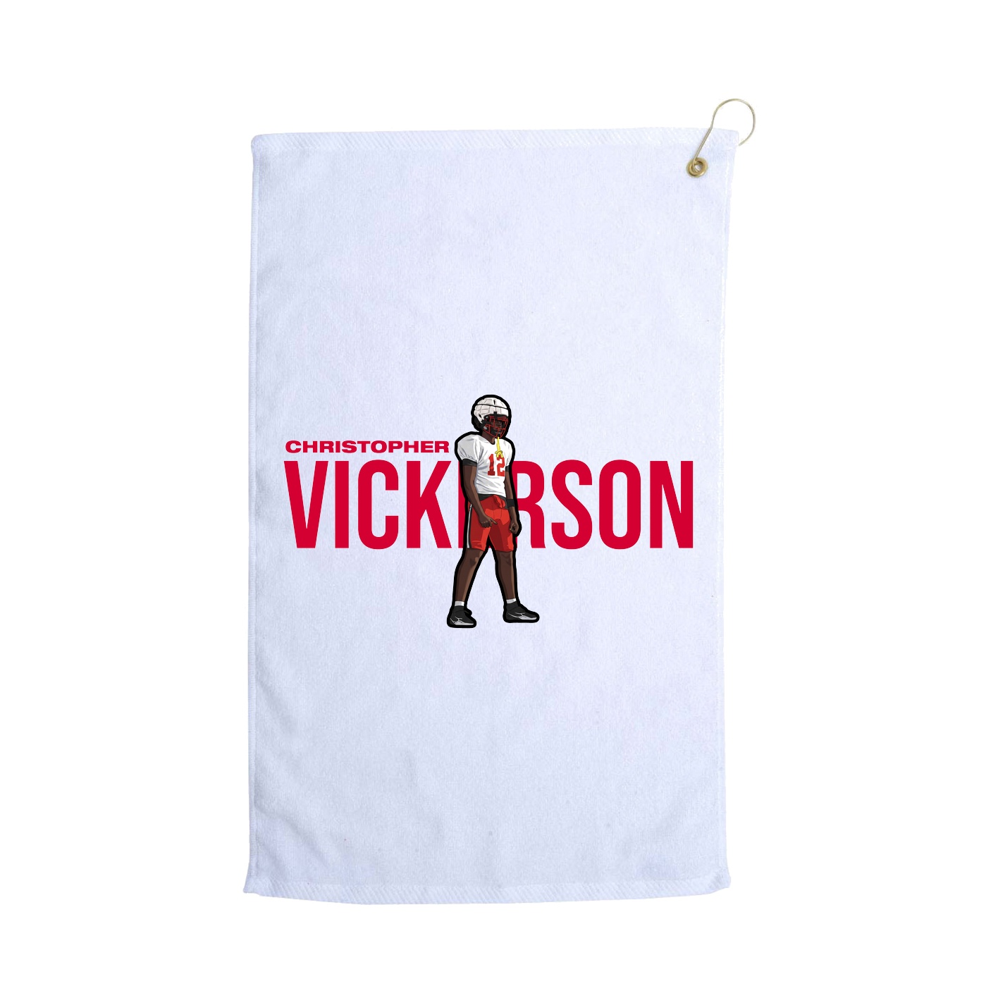 Golf Towel — Player Name in White