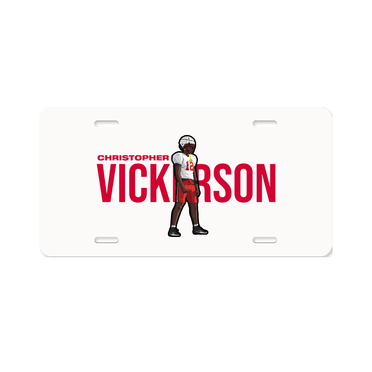 License Plate — Player Name in Classic