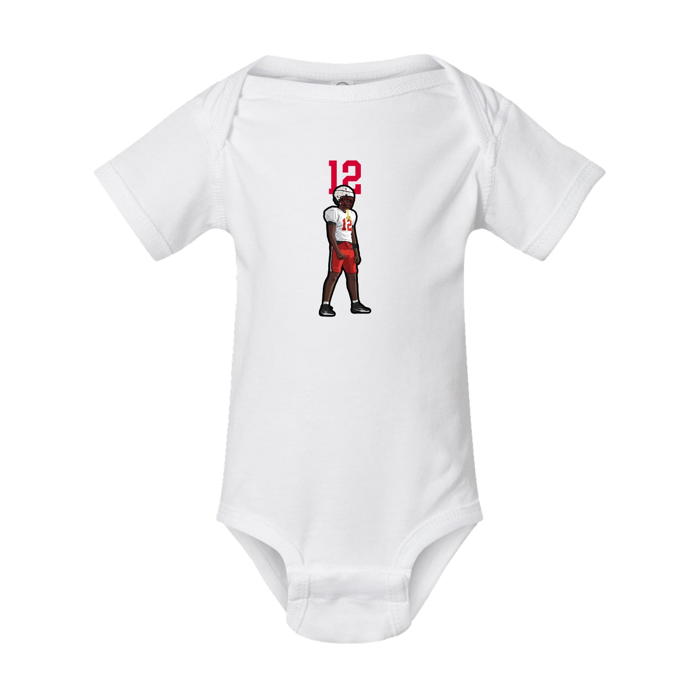 Baby Onesie — Number Top in White