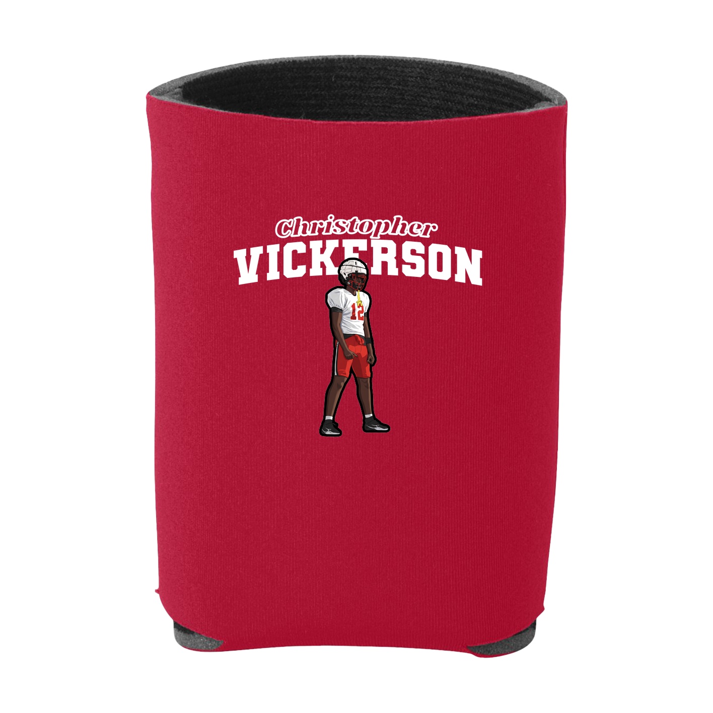 Can Holder — Name Arch in Red