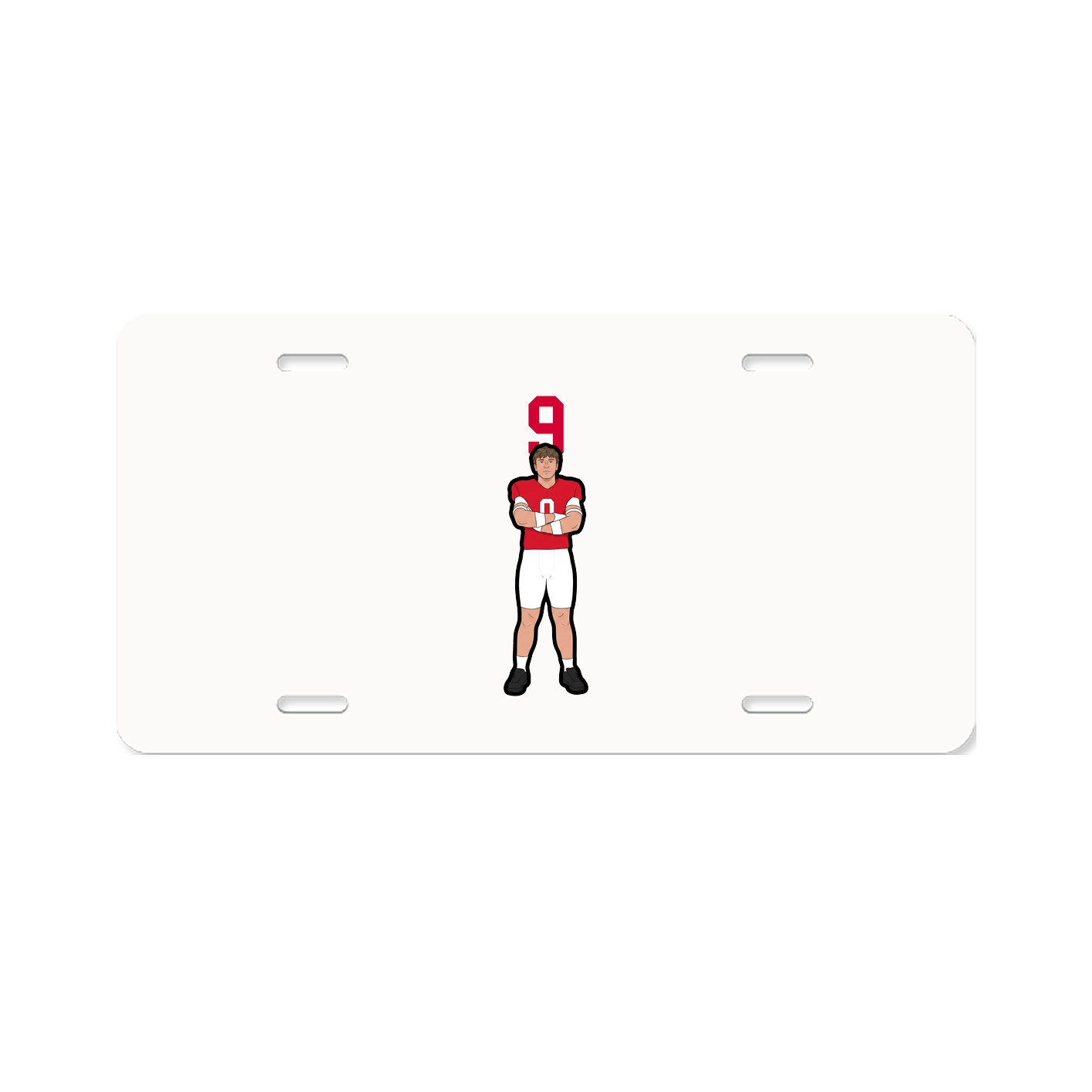 License Plate — Number Top in Classic