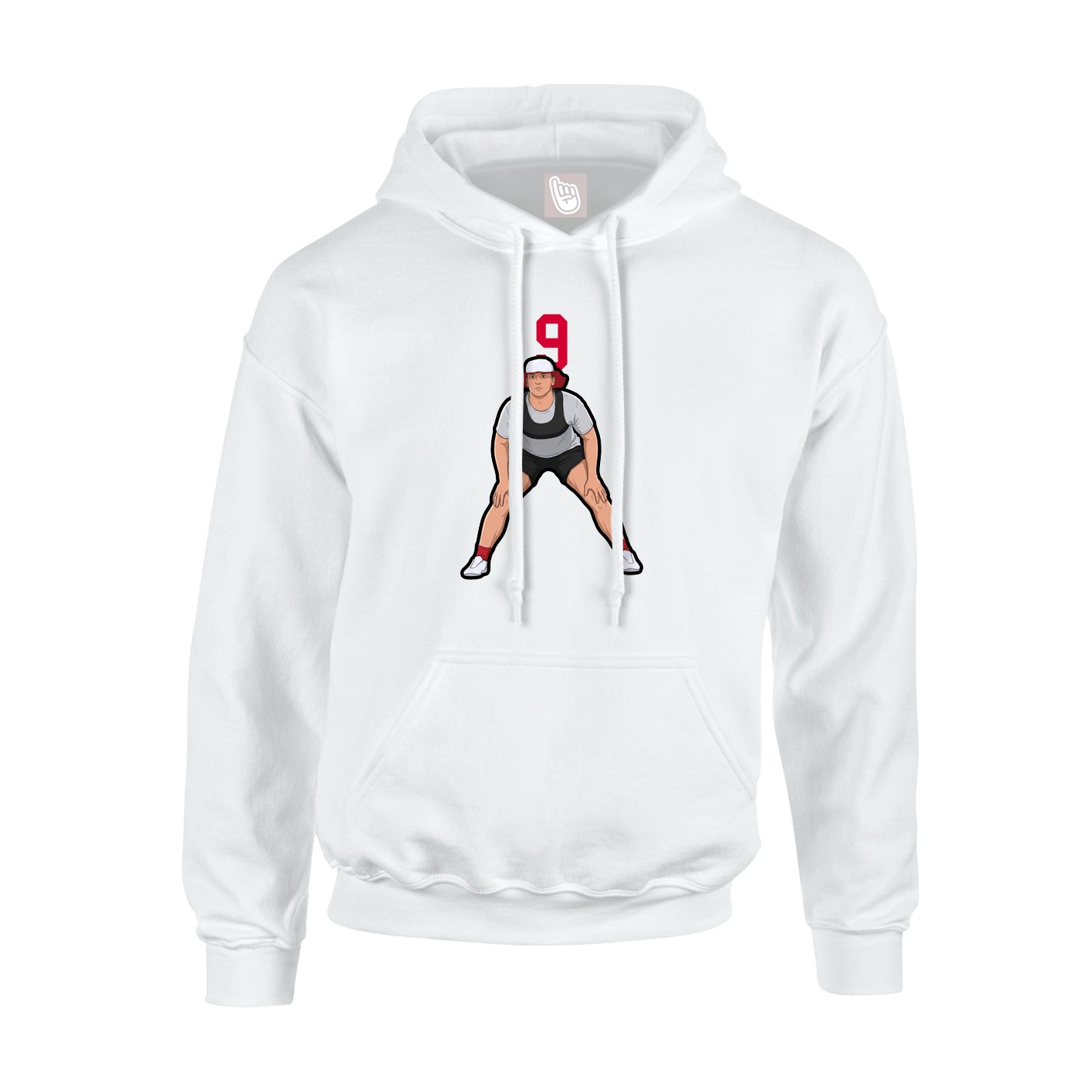 Hoodie — Number Top in White