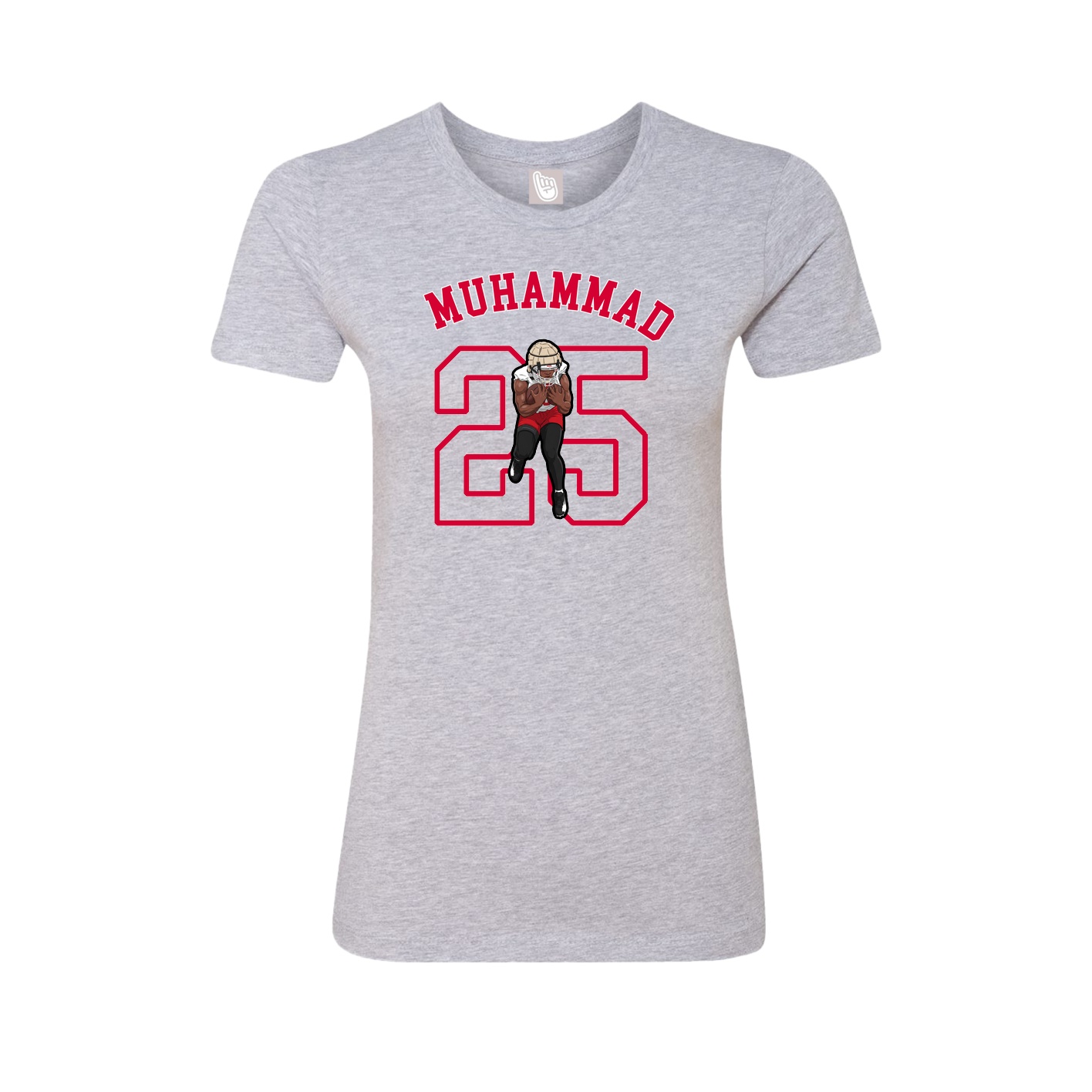 Fitted Women's Tee — Shirsey Arch in Grey