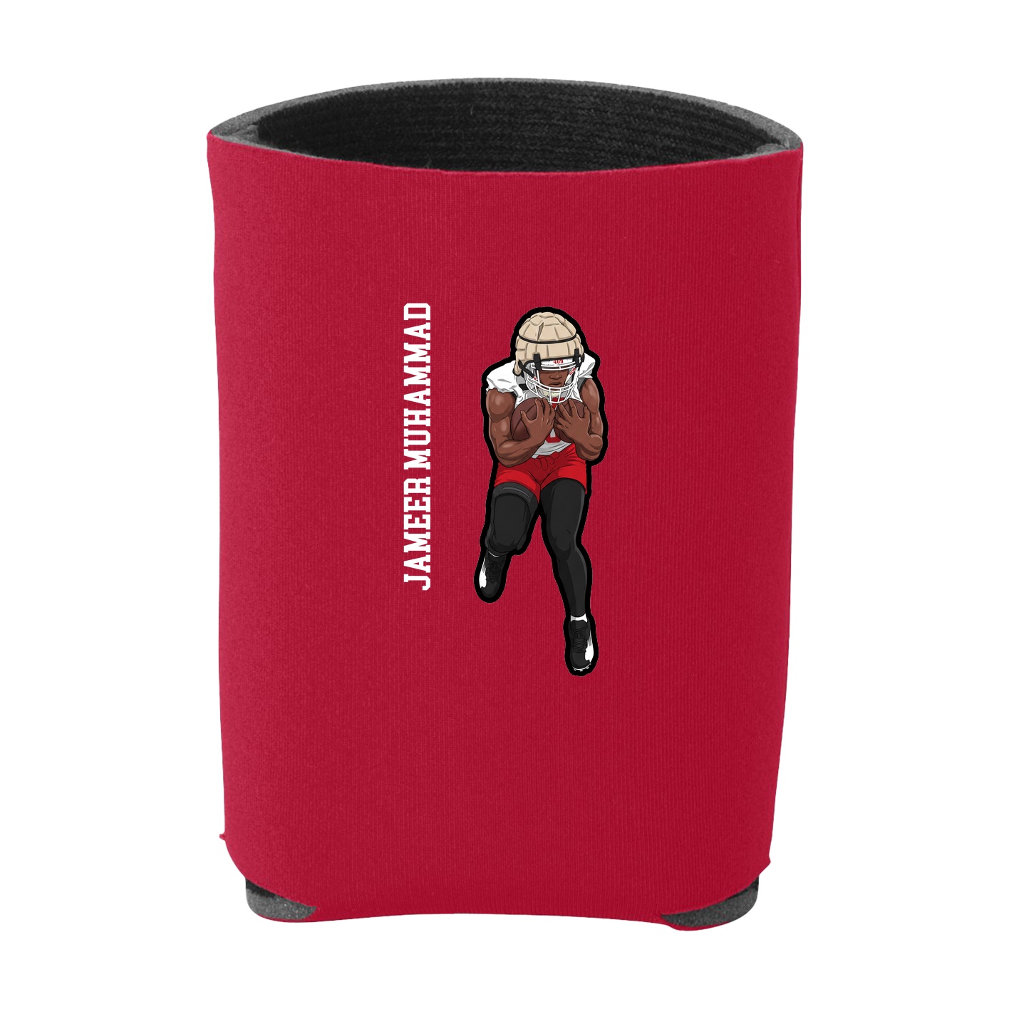 Can Holder — Name Vertical in Red