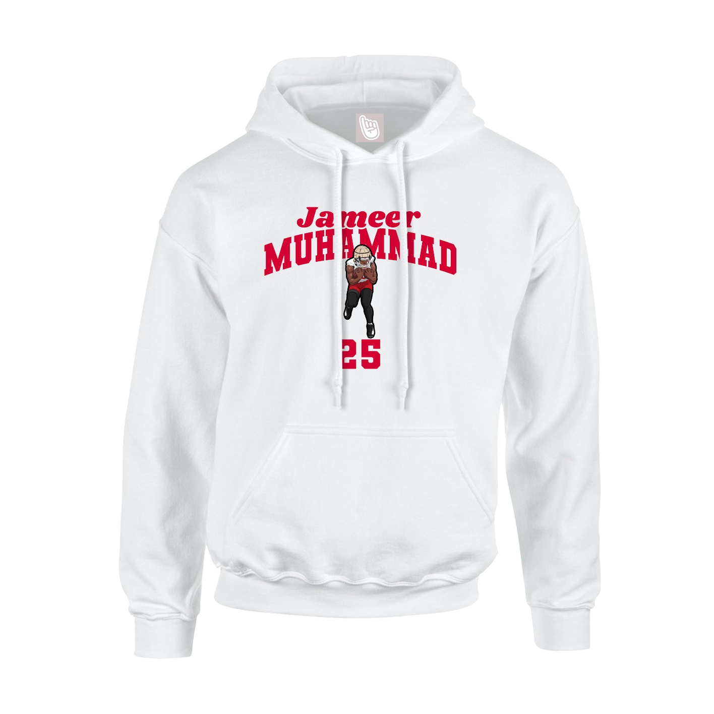 Hoodie — Signature Arch in White