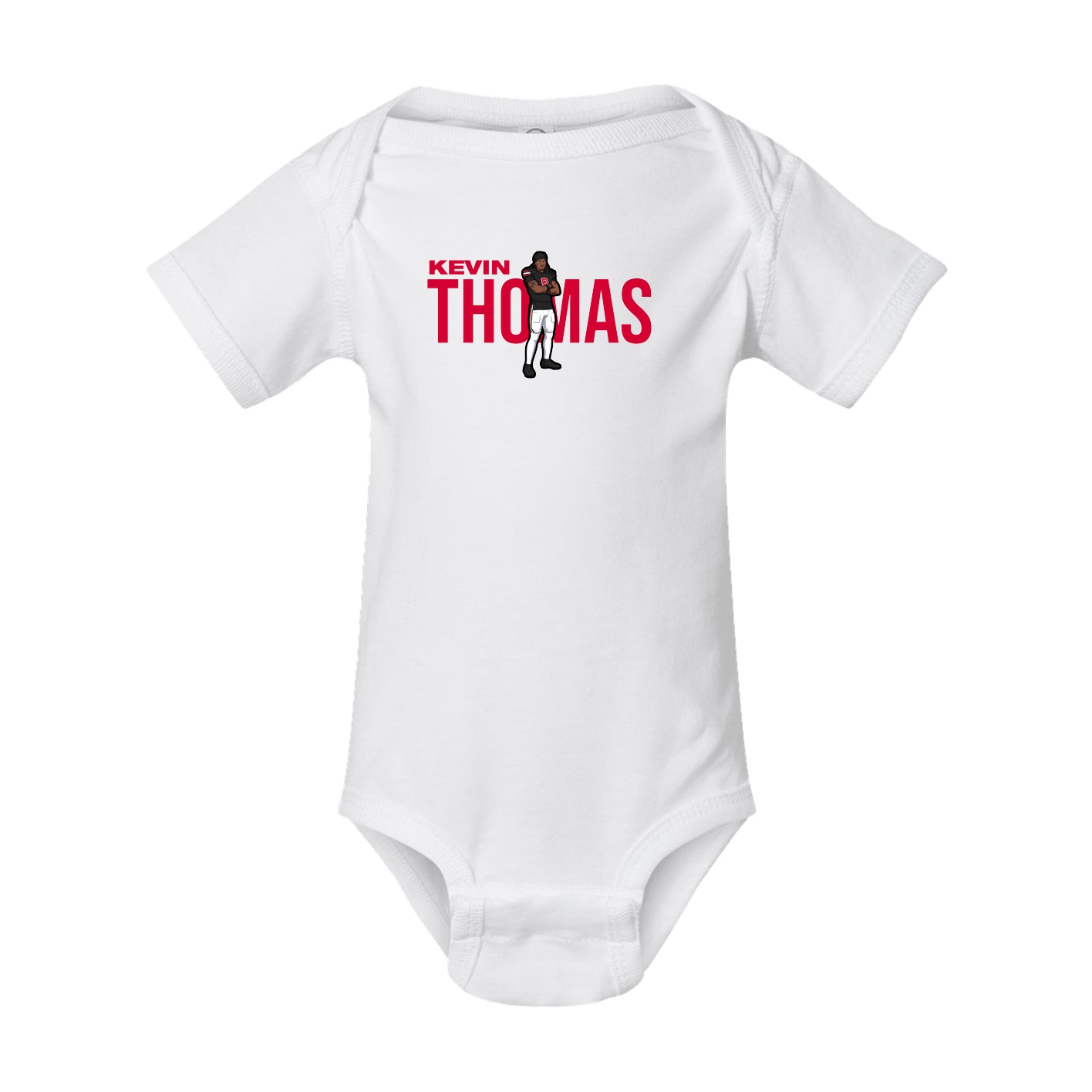 Baby Onesie — Player Name in White
